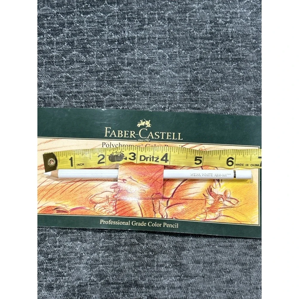 Faber-Castell Polychromos Color Pencil, (101), White, Professional Grade color